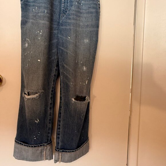 GAP 1969, Boyfriend Fit, Distressed Overalls, Size S - Picture 3 of 6